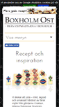 Mobile Screenshot of boxholmsost.se
